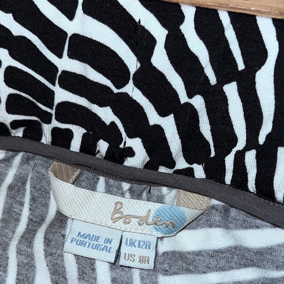 Boden Maxi Skirt - Size 8R - black & white stretch jersey - Picture 3 of 3